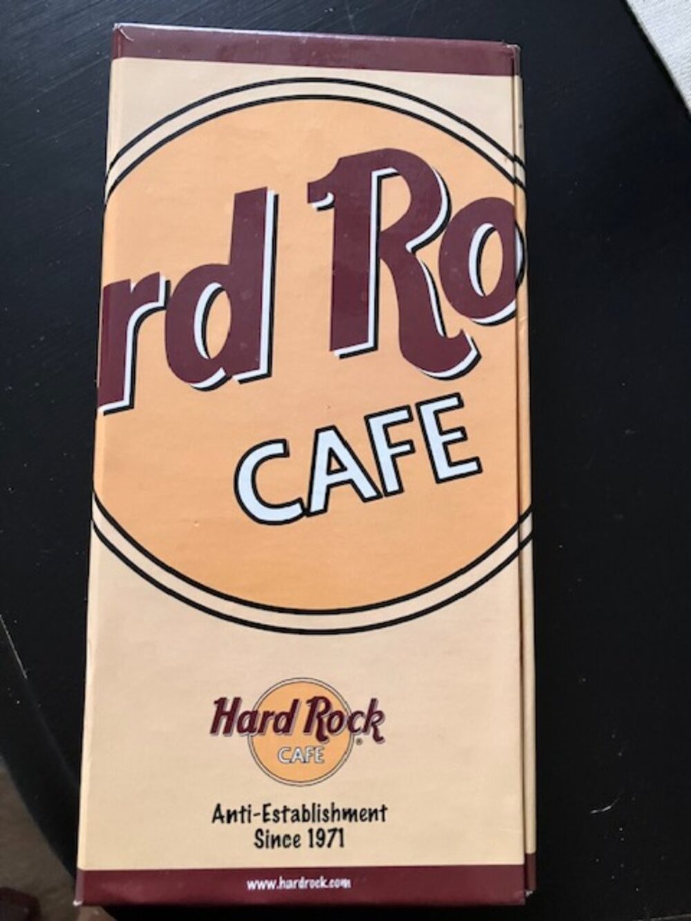 HARD ROCK CAFE Menu PINS 4 Pin Set Guitar, Chevy Bel Air, Waitress, Menu Pins